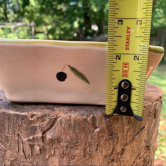 Noemi Ceramiche olive leaf rectangular plate - Picture 14 of 14